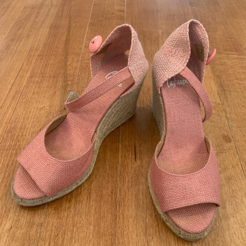 Castaner pink wedges. Size 37